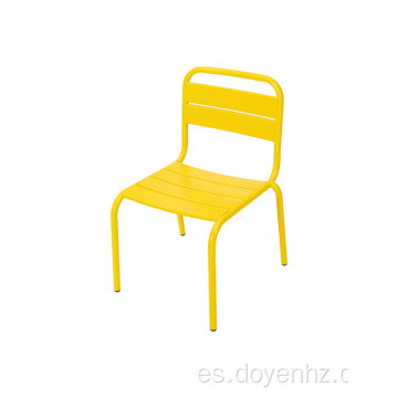 Silla plegable de metal para niños para exterior / interior, balcón